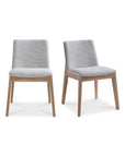 Deco - Oak Dining Chair (Set of 2) - Light Gray