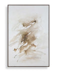Still Moving - Abstract Painting - Brown / Gray / White