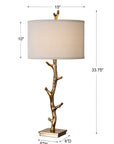 Javor - Tree Branch Table Lamp - Gold