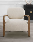 Telluride - Natural Shearling Accent Chair - Beige