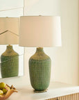 Dulcich - Grid Table Lamp - Green