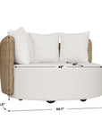 Sunset - Outdoor Round Swivel Day Bed - White