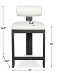 Bolster Back - Outdoor Bar Stool