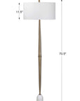 Minette - Mid-Century Floor Lamp - Gold