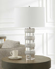 Band Together - Crystal & Wood Table Lamp