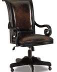 Telluride - Tilt Swivel Chair - Dark Brown