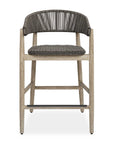 Dermott - Outdoor Counter Stool - Brown / Dark Gray