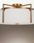 Colfax - 3 Light Semi Flush - Brass