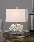 Coral - Sculpture Table Lamp - White