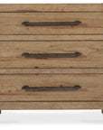 Vineyard Row - Three-Drawer Nightstand - Light Brown