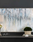 Overcast - Abstract Art - Blue