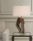 Namath - Wood Table Lamp - Brown