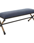 Firth - Rustic Bench - Navy
