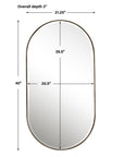 Lago - Oval Gold Mirror
