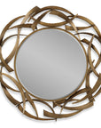 Cutting Edge - Bronze Round Mirror
