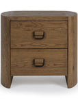 Kyrie - 2 Drawer Nightstand - Tawny Brown