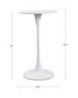 Gage - Outdoor Bar Table - White
