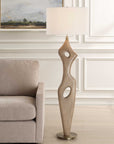 Almyra - Solid Wood Floor Lamp - Light Brown