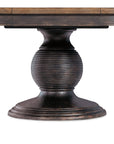 Americana - Round Pedestal Dining Table With One 22" Leaf