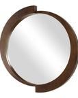 Reverse - Round Mirror - Dark Brown