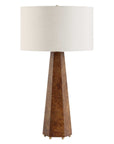 Mccaffrey - Tapered Burl Table Lamp - Woodtone