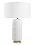 Iona - White Glaze Table Lamp - White