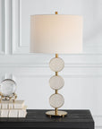 Three Rings - Contemporary Table Lamp - Beige