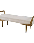 Waylon - Modern Bench - Ivory