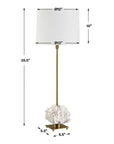 Caronia - Coral Buffet Lamp - Brass / Gold / White