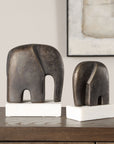 Timeless Tusk - Sculptures (Set of 2) - Bronze Bronze