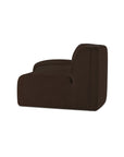 Naomi - 2 Piece Concave Modular Sectional - Dark Brown