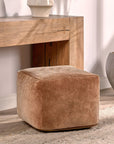 Heirloom - Velvet Pouf - Hazel