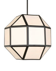 Hoi An - 4 Light Geometric Chandelier - Black