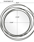 Whirlwind - Round Mirror