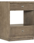 Sonnet - Two-Drawer Nightstand - Dark Gray