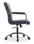 Roy - Leather Office Chair - Black