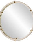 Cyprus - Round Mirror - White