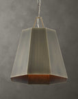 Granada - 1 Light Hexagon Pendant - Dark Gray