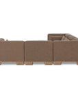 June - Classic L Modular Sectional - Dark Brown