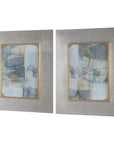 Gilded Whimsy - Abstract Prints (Set of 2) - Dark Gray