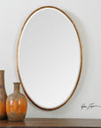 Herleva - Oval Mirror - Gold
