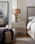 Elixir - 2-Drawer Nightstand - Pearl Silver