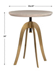 Alice - Oak Adjustable Accent Table