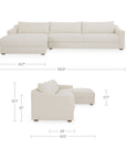 Farrow - Left Sectional - Flecked Oat