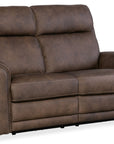 SS - Duncan Power Loveseat With Power Headrest & Lumbar - Dark Brown