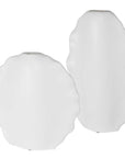 Ruffled Feathers - Modern Vases (Set of 2) - White