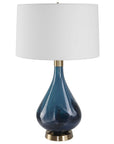 Riviera - Art Glass Table Lamp - Blue