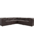 Form - Classic L-Shaped Modular Sectional - Espresso Brown