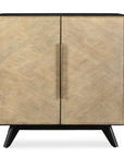 Reina - Modern 2 Door Cabinet - Woodtone