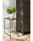 Montclair - Metal Side Table - Light Brown